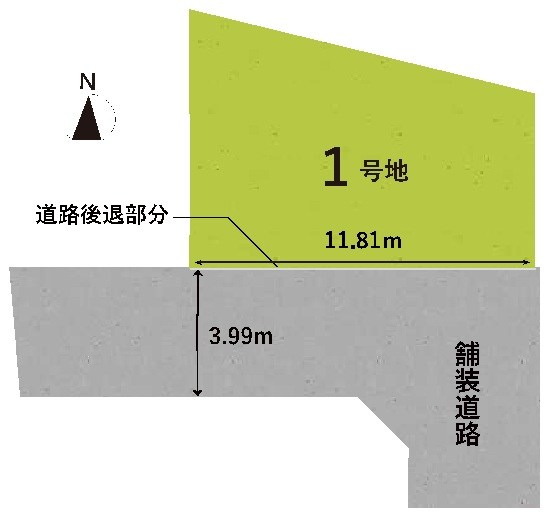 高槻市大塚町2丁目　売土地 間取り図