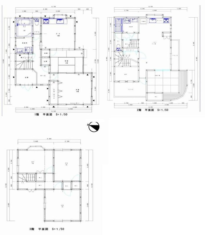茨木市太田3丁目　中古一戸建 間取り図
