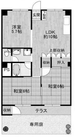 ネオライフマンション高槻 間取り図