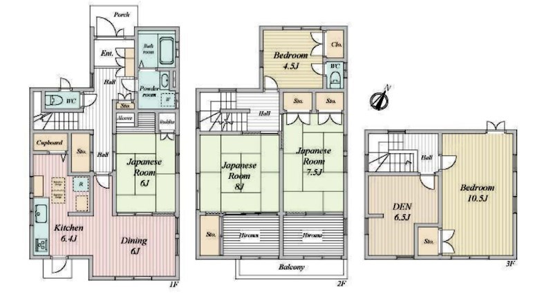摂津市正雀4丁目　中古一戸建 間取り図