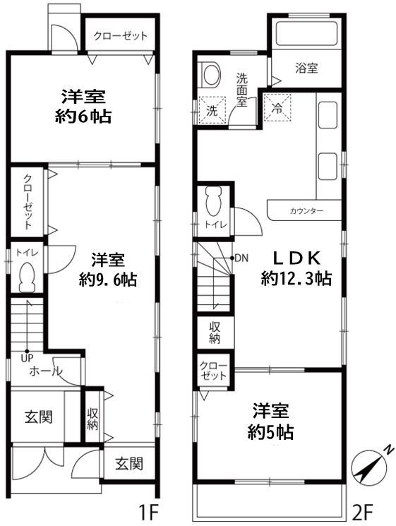 吹田市清水　中古一戸建  間取り図