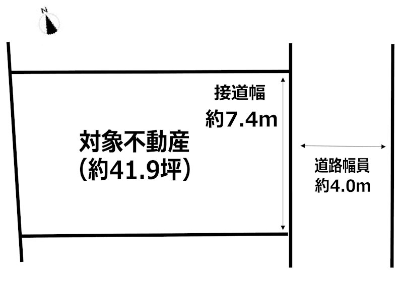 高槻市安岡寺町1丁目　売土地 間取り図