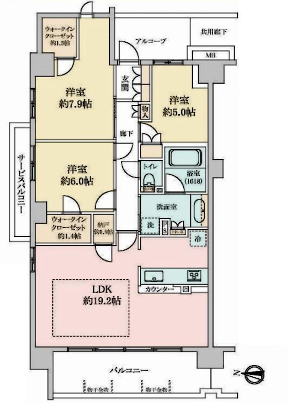 ヴェリテ千里青葉丘 間取り図