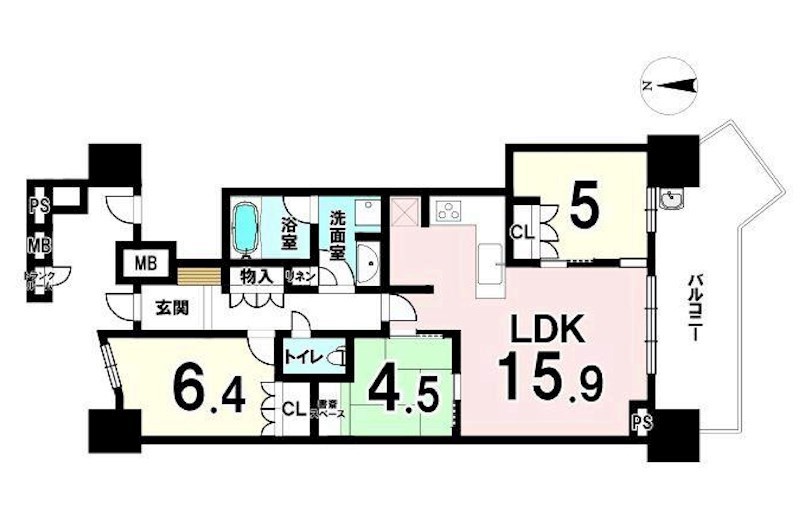 パークタワー南千里丘  間取り図