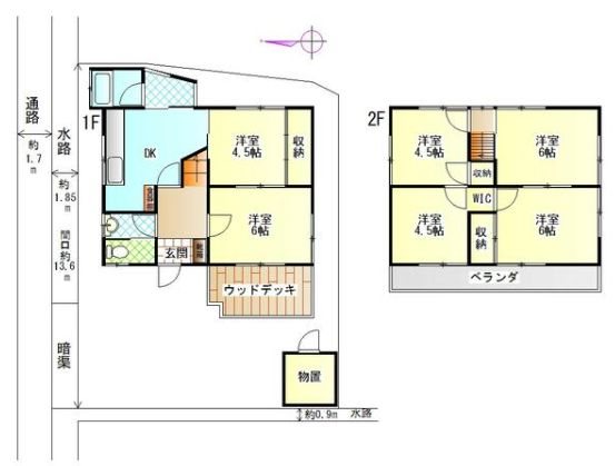 茨木市橋の内3丁目　中古一戸建 間取り図