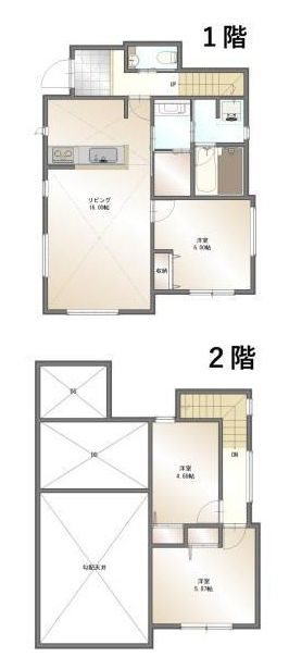 茨木市水尾2丁目　中古一戸建 間取り図