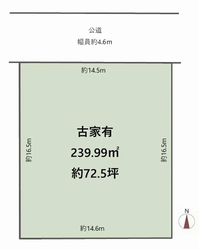 茨木市大池2丁目　売土地 間取り図