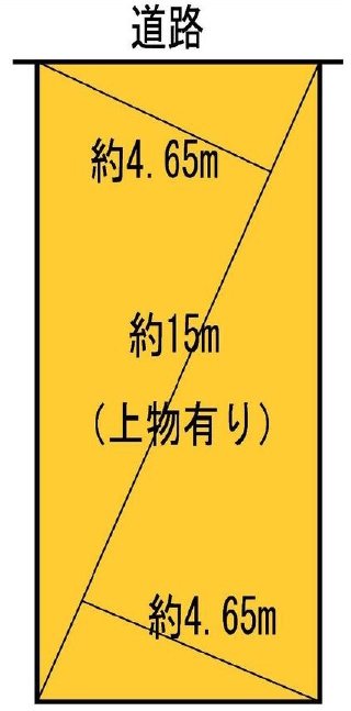 高槻市川添2丁目　売土地 間取り図