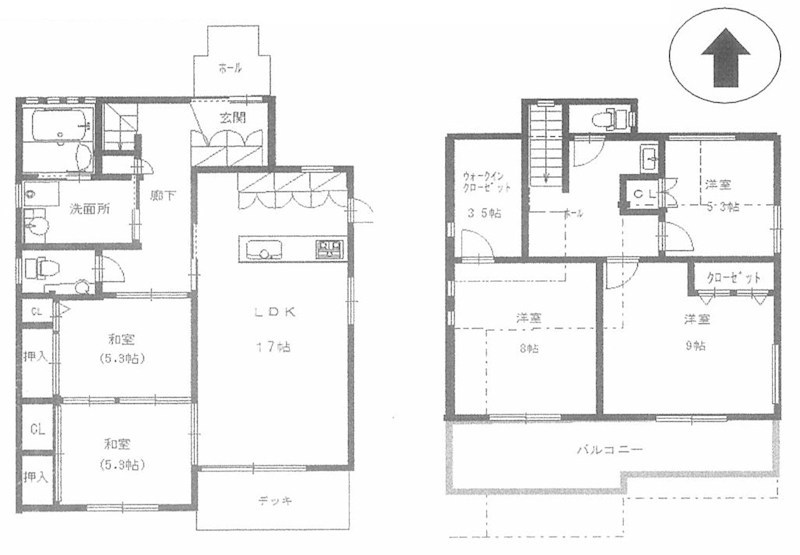 高槻市天王町 中古一戸建 間取り図