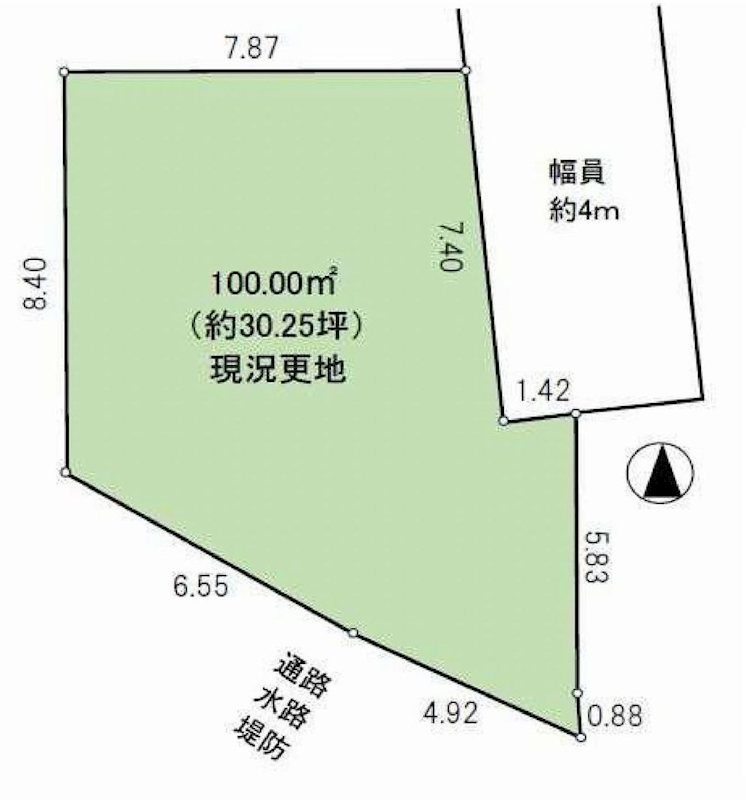 茨木市橋の内1丁目　売土地 間取り図