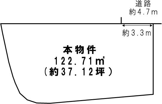 塚原4丁目全8区画　4号地  売土地 間取り図