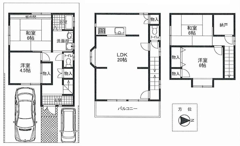 茨木市鮎川1丁目　中古一戸建※ｵｰﾅｰﾁｪﾝｼﾞ※ 間取り図