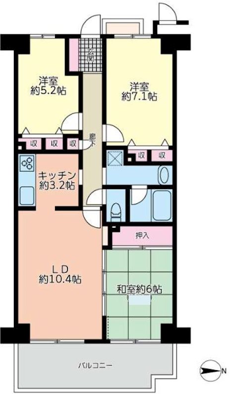 フルレ交野 間取り図