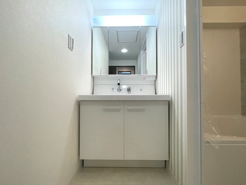 三面鏡洗面化粧台新調 フルレ交野 その他