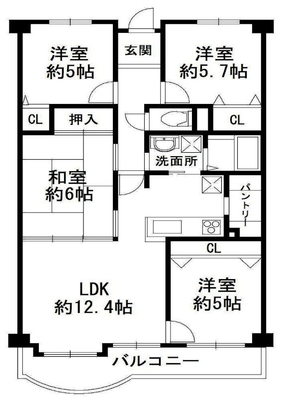 アドリーム千里丘 間取図・土地図