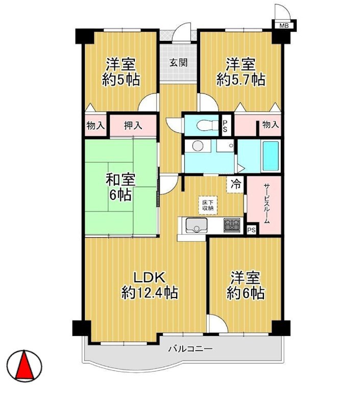 アドリーム千里丘 間取り図