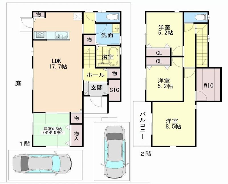 茨木市山手台新町3丁目　中古一戸建  間取り図