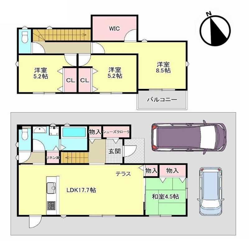 茨木市山手台新町3丁目　中古一戸建  間取り図