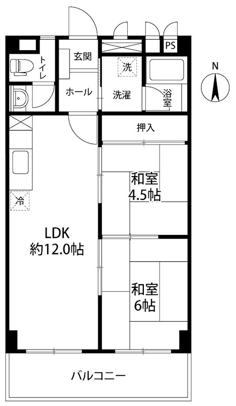 グリーンハイツ紫明園 間取り図