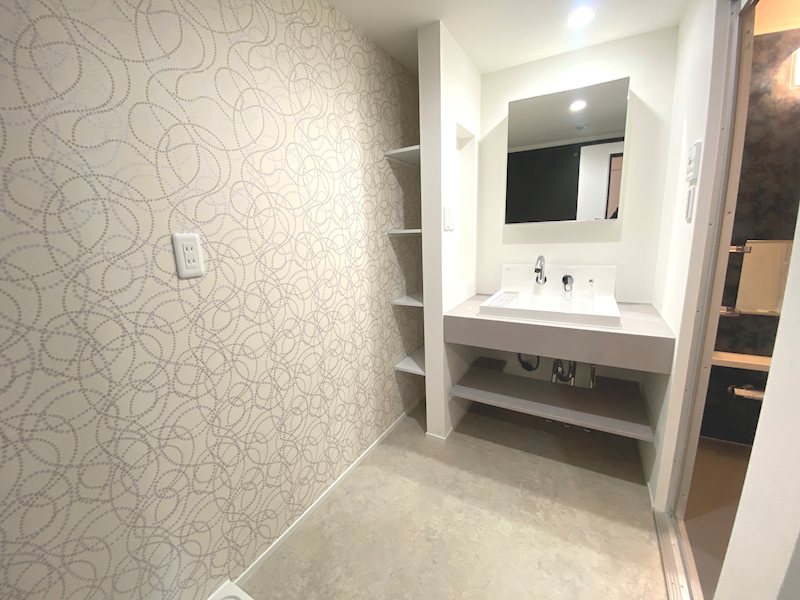 お洒落な洗面化粧台新調交換 ひらかた北山アミタス2号棟 その他