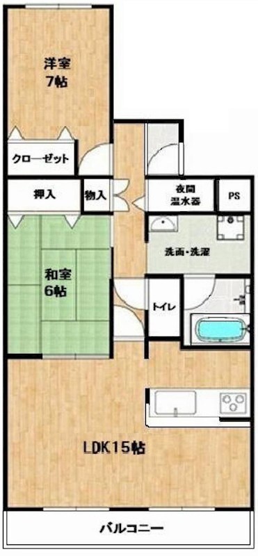 摂津スカイハイツ 間取り図