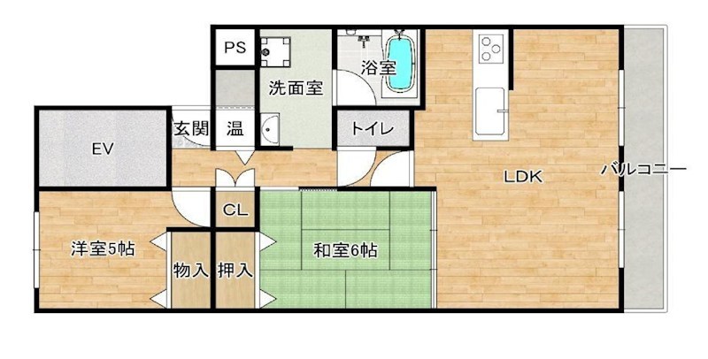 摂津スカイハイツ  間取り図