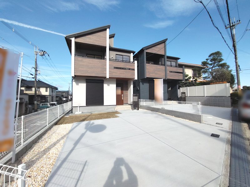 南西角地!敷地面積約43.56坪、並列で2台駐車可、第一種低層住居専用地域内 渚東町全2棟新築分譲地内1号棟 その他