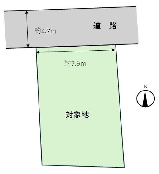 高槻市松原町 売土地 間取り図
