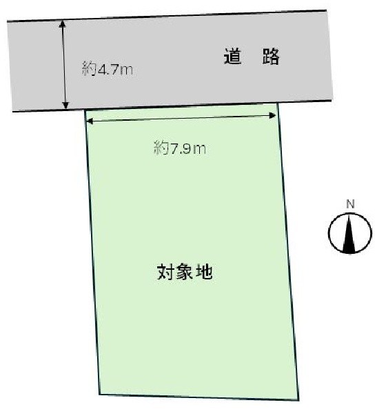 高槻市松原町 売土地 間取り図