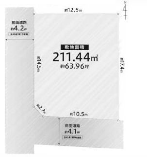 高槻市宮田町2丁目　売土地　1区画 間取り図