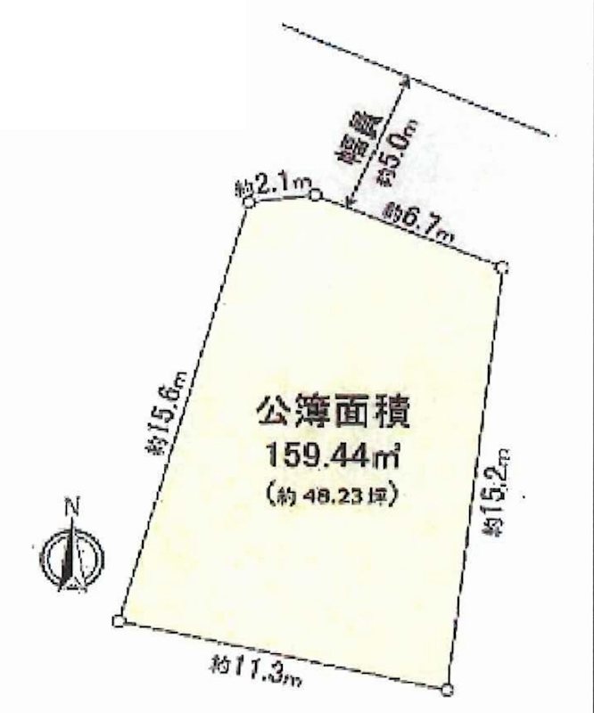 茨木市南春日丘5丁目　売土地 間取り図