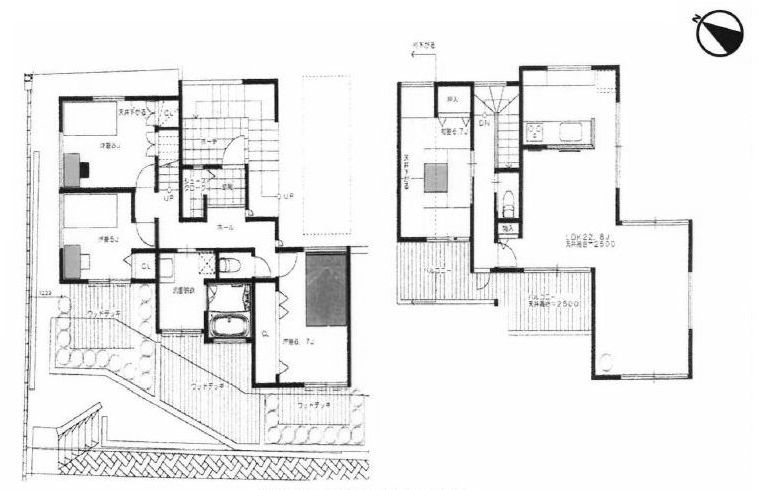 高槻市南平台3丁目　中古一戸建 間取り図