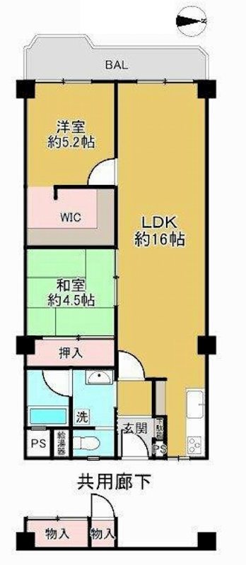 メガロコープ茨木    間取り図