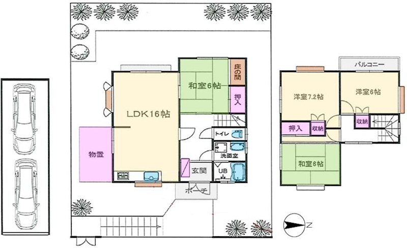 妙見東5丁目一戸建（再生住宅） 間取り図