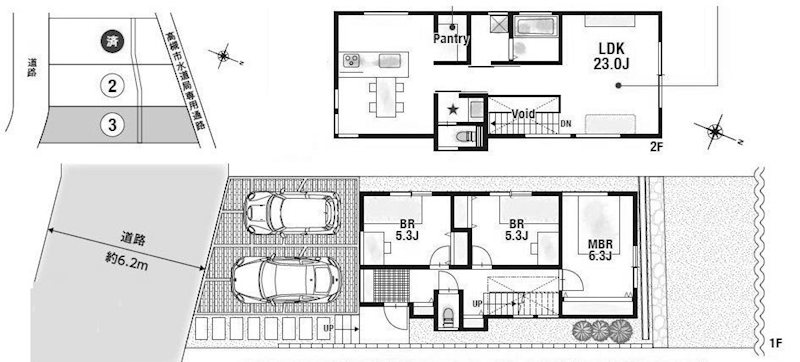 高槻市南平台3丁目　建築条件付土地　3号地  間取り図