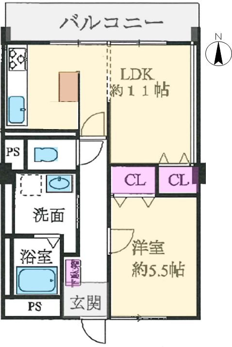 メゾンリバーサイド 間取り図