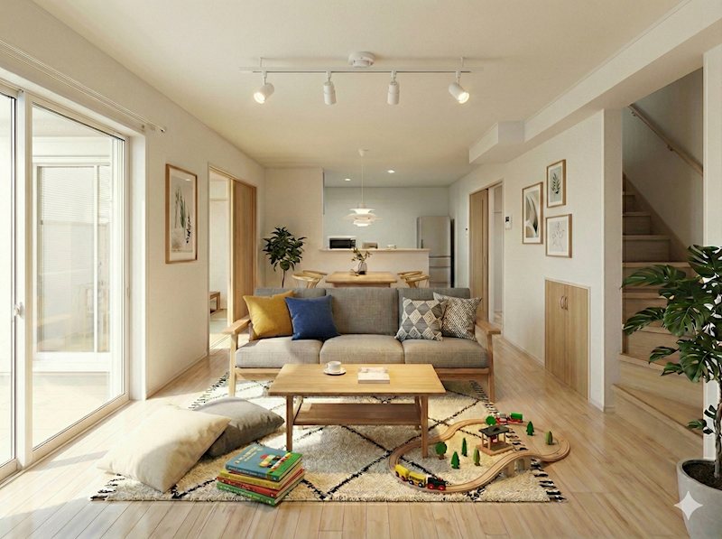 生成AIによる家具配置イメージ画像 箕面市森町中二丁目 中古一戸建 その他