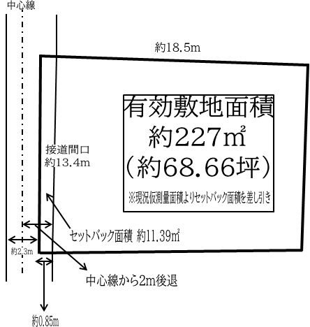 茨木市春日3丁目　売土地 間取り図