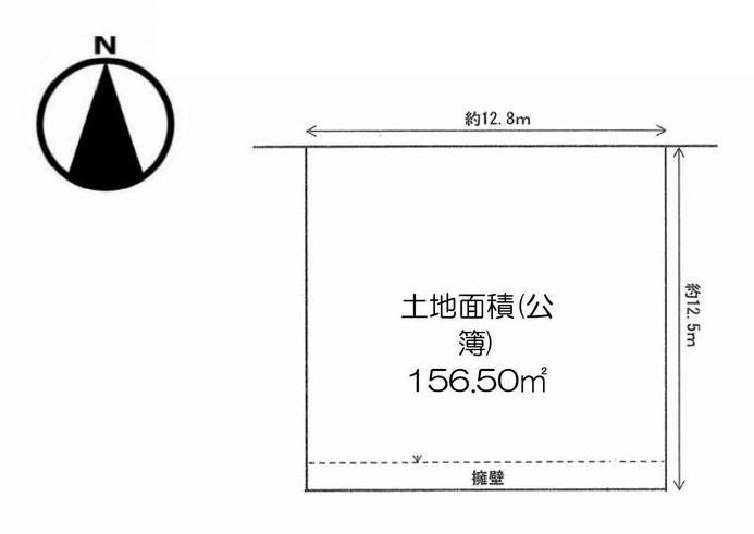 茨木市西安威1丁目　建築条件付売土地 間取り図