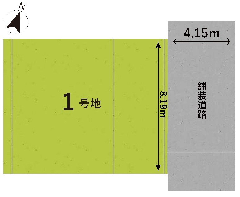 高槻市深沢町1丁目　売土地 間取り図