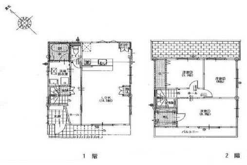 高槻市安岡寺町5丁目　中古一戸建 間取り図