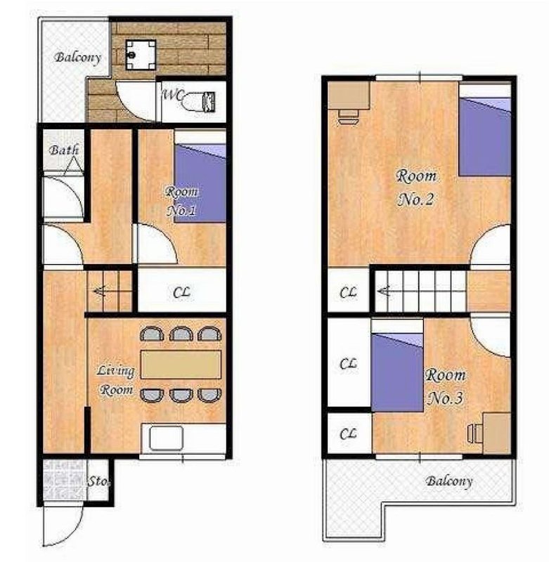 茨木市三島丘2丁目　中古一戸建 ｵｰﾅｰﾁｪﾝｼﾞ 間取り図