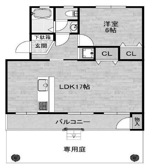 メゾン高槻　2号棟  間取り図