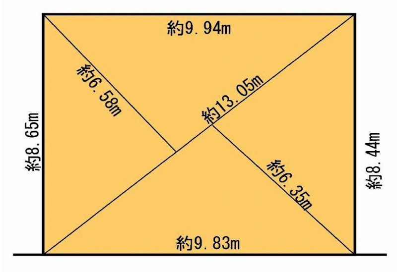 茨木市若園町　売土地 間取り図