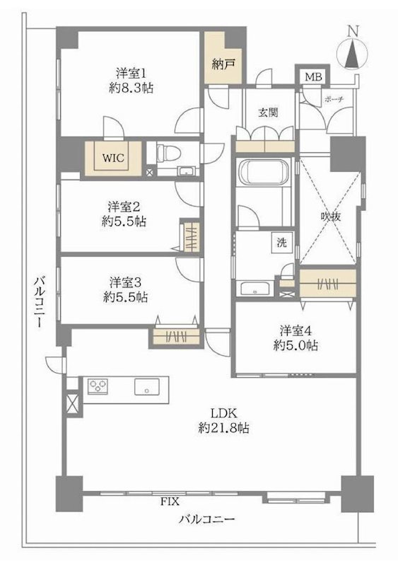 ローレルコート茨木桜通り 間取り図