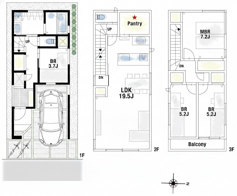 高槻市東五百住町2丁目　建築条件付売土地 間取り図