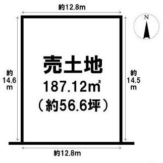 高槻市奥天神町2丁目　売土地 間取り図