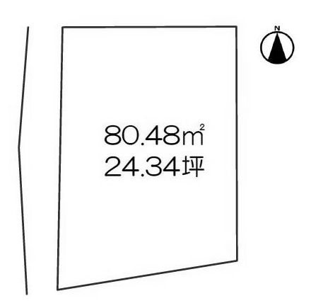 高槻市安満中の町　売土地 間取り図