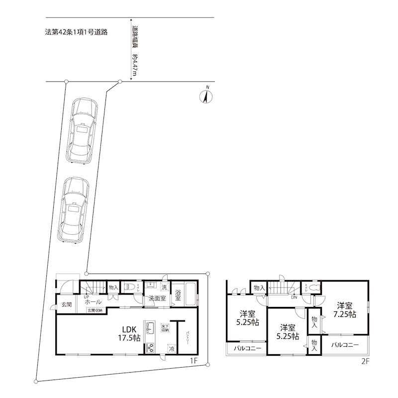 昭和台町2丁目　新築一戸建（A号地） 間取り図