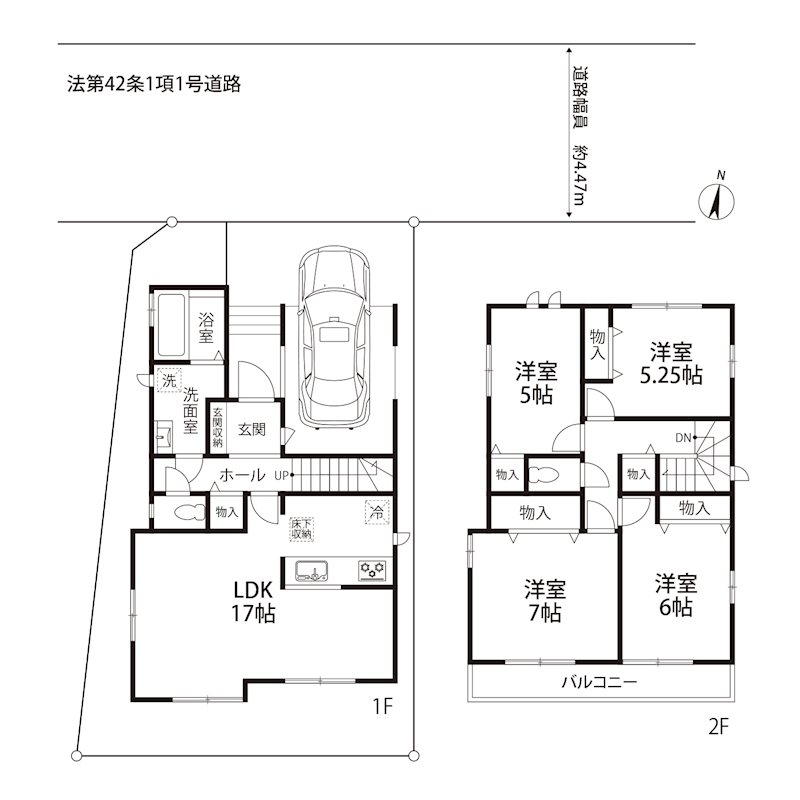 昭和台町2丁目　新築一戸建（B号地）  間取り図